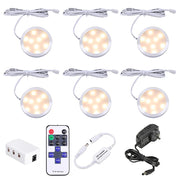 Dimmable LED Under Cabinet Lighting, Counter Showcase Kitchen Lighting Fixtures with 12V Plug in Adapter and V1171-CC-BDPBCD006