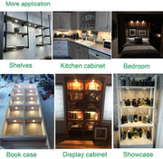 Dimmable LED Under Cabinet Lighting, Counter Showcase Kitchen Lighting Fixtures with 12V Plug in Adapter and V1171-CC-BDPBCD006