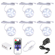 Dimmable LED Under Cabinet Lighting, Counter Showcase Kitchen Lighting Fixtures with 12V Plug in Adapter and V1171-CC-BDPBFD006