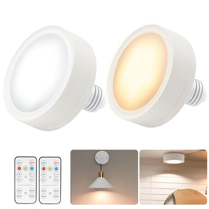 LED Battery Operated Lamps for Indoor Wall Light, E27, Remote Control and Touch Control CCT with E27 and Iron V1171-CC-BO-CCT-FROST-2