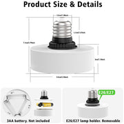 LED Puck Lights with Remote Battery Powered RGB Puck Light for E27 Chandelier,Dimmable Puck Light for Table V1171-CC-BO-RGB-FROST-2