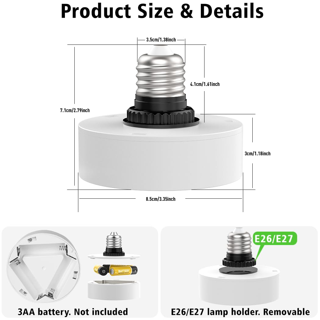 LED Puck Lights with Remote Battery Powered RGB Puck Light for E27 Chandelier,Dimmable Puck Light for Table V1171-CC-BO-RGB-FROST-2