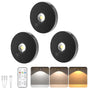 3 Lights LED Rechargeable Slim Cabinet Light, 2cm, Remote Control, Magnetic Mount V1171-CC-BOM001087-B