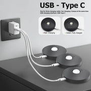6 Lights LED Rechargeable Slim Cabinet Light, 2cm, Remote Control, Magnetic Mount V1171-CC-BOM001088-B