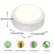 6 Pack RGBW LED Cabinet Lights, Remote Control, Battery Powered V1171-CC-BOM001150