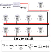 Mini LED Downlights for Ceiling 9 Pack,Cold White 6000K LED Recessed Ceiling Lights Spot Lights for Living V1171-CC-BOM001193