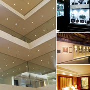 12V Under Cabinet LED Lights 9 Packs of Recessed Mini Downlights for Indoor with Hard Wired Cable and V1171-CC-BOM001194