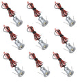12V Under Cabinet LED Lights 9 Packs of Recessed Mini Downlights with Hardwired Cable and Connectors for V1171-CC-BOM001195