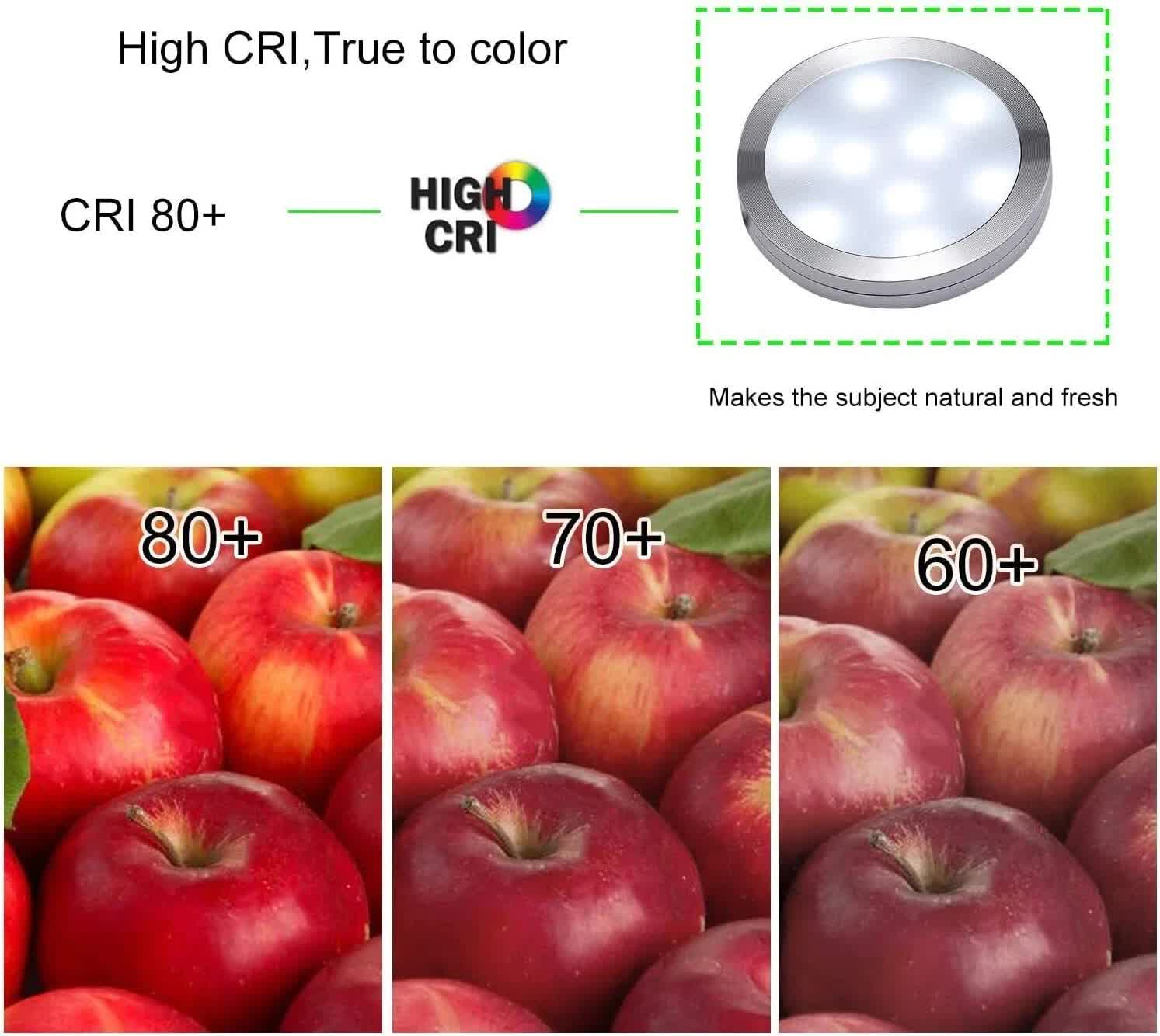 Linkable Under Cabinet LED Lighting 12V Dimmable Puck Lights with Wireless RF Remote Control, Hardwired & V1171-CC-BPVBFE012