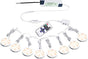 Linkable Under Cabinet LED Lighting 12V Dimmable Puck Lights Hardwired with Wireless RF Remote Control for V1171-CC-BPZBCA008-EU