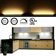Dimmable LED Under Cabinet Lighting Under Counter LED Light Bar Linkable Kit with Rocker Switch V1171-CC-BQHBCB006-AU