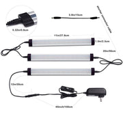 Dimmable Led Under Cabinet Lighting Bar Linkable Kits with Rocker Switch Under Counter Kitchen,Showcase,Shelf V1171-CC-BQHBCWD003