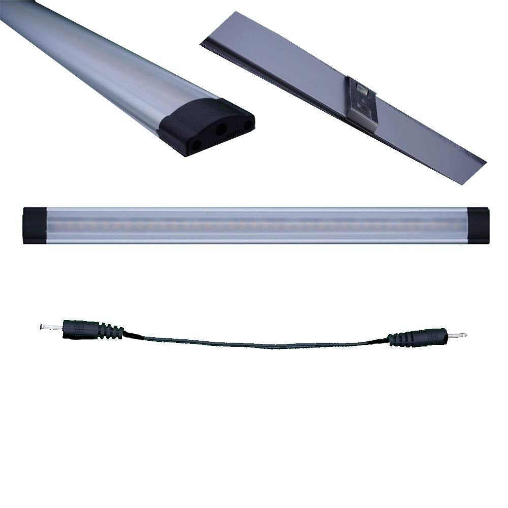 Dimmable Led Under Cabinet Lighting Bar Linkable Kits with Rocker Switch Under Counter Kitchen,Showcase,Shelf V1171-CC-BQHBCWD003
