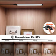 Dimmable Led Under Cabinet Lighting Bar Linkable Kits with Rocker Switch Under Counter Kitchen,Showcase,Shelf V1171-CC-BQHBWD003