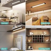 Dimmable Led Under Cabinet Lighting Bar Linkable Kits with Rocker Switch Under Counter Kitchen,Showcase,Shelf V1171-CC-BQHBWD003