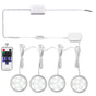 Linkable Under Cabinet LED Lighting 12V Slim Aluminum Dimmable Puck Lights Direct Wired with RF Remote V1171-CC-CW004-EU