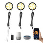 3 Pack Smart Under Cabinet Lights Hardwired,Dimmable LED Light for Kitchen Under Cabinet with Alexa Google V1171-CC-HW3WW-B-WIFI