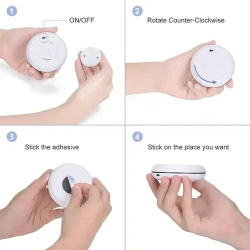 USB Rechangeable RGBW LED Cabinet Light Puck Lights 16Colors Timmer Remote Control 6 Pack V1171-CC-RGBW-6-CHARGE