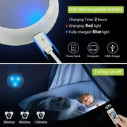 USB Rechangeable RGBW LED Cabinet Light Puck Lights 16Colors Timmer Remote Control 6 Pack V1171-CC-RGBW-6-CHARGE