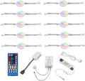 Under Counter LED Light Kit, RGBW Under Cabinet Lighting, 10 Packs Colored Cabinet Lights with Wireless V1171-CC-RGBW1024VAU