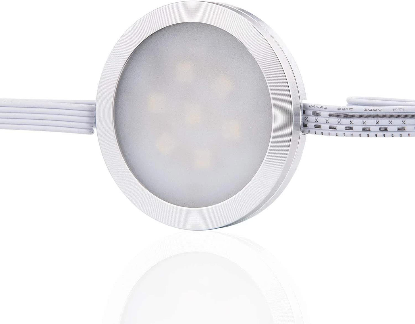 Under Counter LED Light Kit, RGBW Under Cabinet Lighting, 10 Packs Colored Cabinet Lights with Wireless V1171-CC-RGBW1024VAU