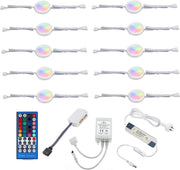 Under Counter LED Light Kit, RGBWW Under Cabinet Lighting, 10 Packs Colored Cabinet Lights with Wireless V1171-CC-RGBWW1024VAU
