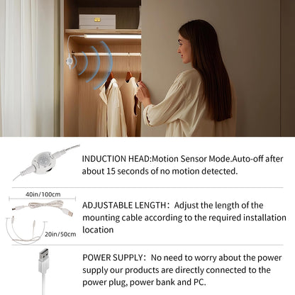 LED Under Cabinet Kitchen Lights for Motion Sensor Light,Dimmable 4000K Under Cupboard Light,Under Counter V1171-CC-SENSORBAR11-1