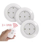 3 LED Light Set with Remote - Warm White for Cabinets & Displays V1171-CC-TRAN-SMDWW1-3