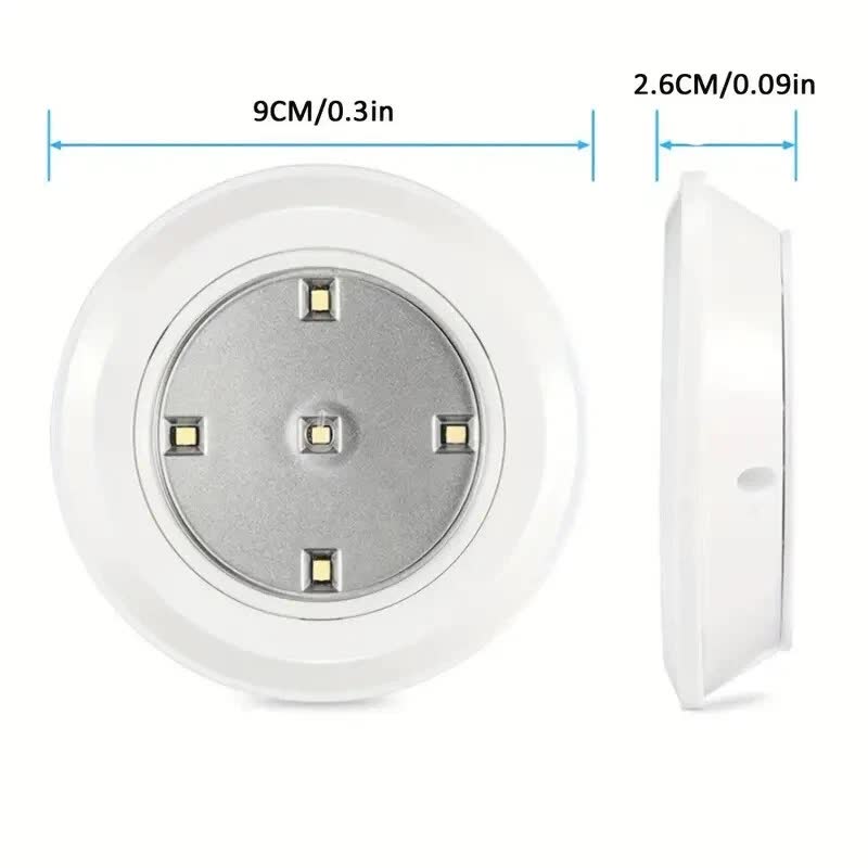 3 LED Light Set with Remote - Warm White for Cabinets & Displays V1171-CC-TRAN-SMDWW1-3