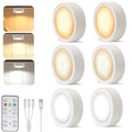 Pack of 6 Under-Unit Lights Kitchen LED Cabinet Lighting Wireless with Remote Control Cabinet Lighting V1171-CC-USB-CCT6-1-WHITE