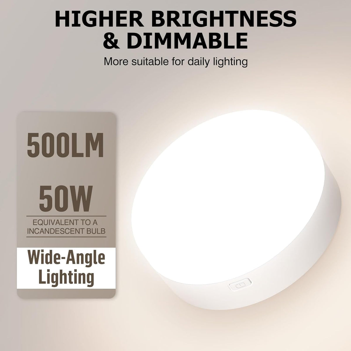 Battery Operated Light Bulbs, 5000mAh Rechargeable Light Bulb Set of 2 with Remote, 3 Colors 10 Levels V1171-CC-USB-RGB-CCT-CP-2