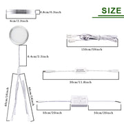 Linkable Under Cabinet LED Lighting 12V Dimmable Puck Lights Hardwired with Wireless RF Remote Control for V1171-CC-WW006-EU