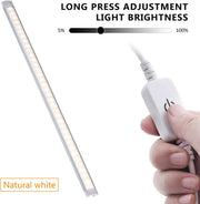 Dimmable Under Cabinet LED Lighting, Smart Touch Memory Function, 5V USB Powered LED Closet Light Bar CCT V1171-CCTBAR20