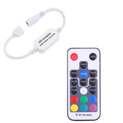 Mini Remote Controller for RGB Color LED Strip Lights, RF Dimmer for 12V DC LED Ribbon, LED Neon Sign, V1171-CP-300000160