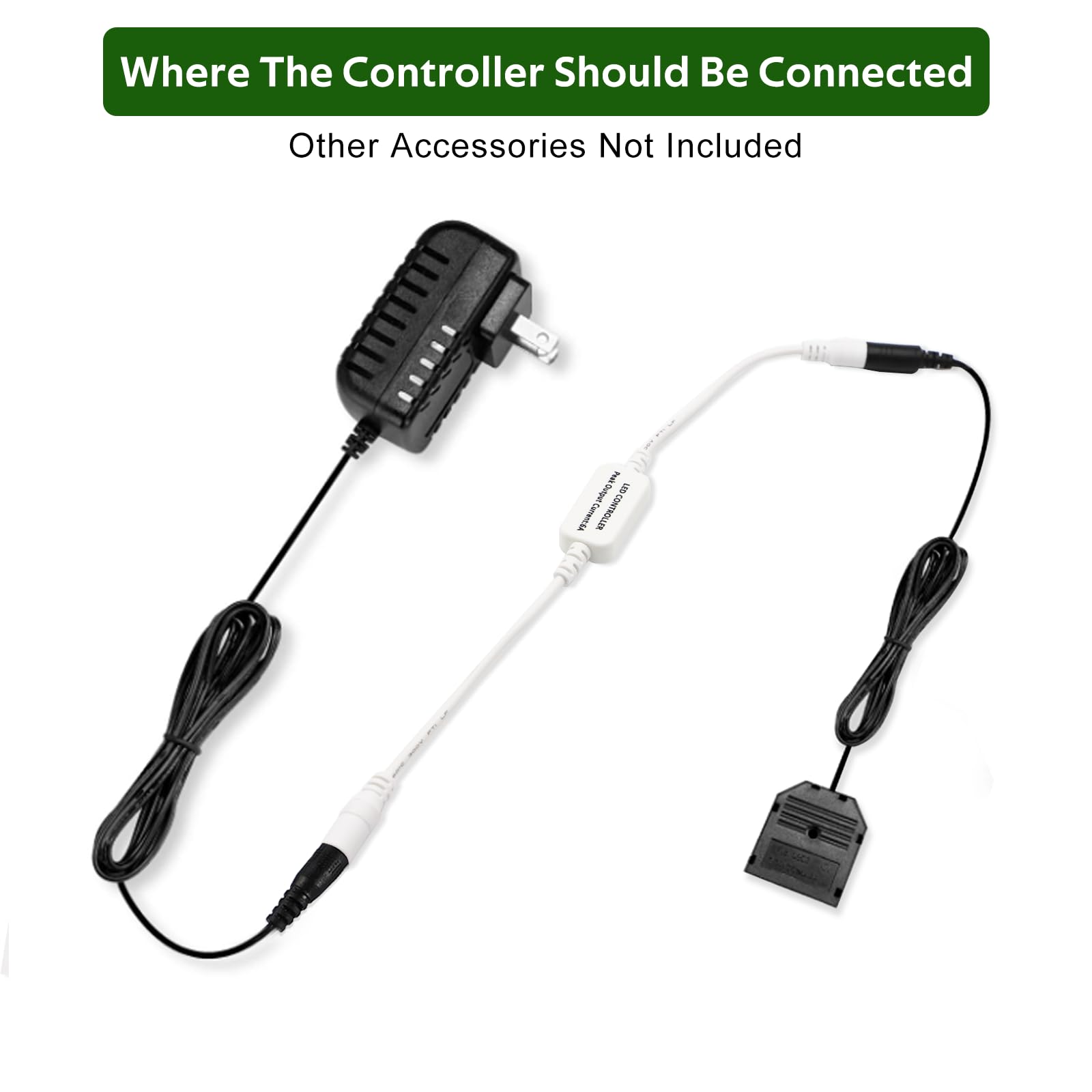 Updated Mini Remote Control for Single Color LED Strip Lights, RF Dimmer for 12V DC LED Ribbon, LED Neon V1171-CP-300000197