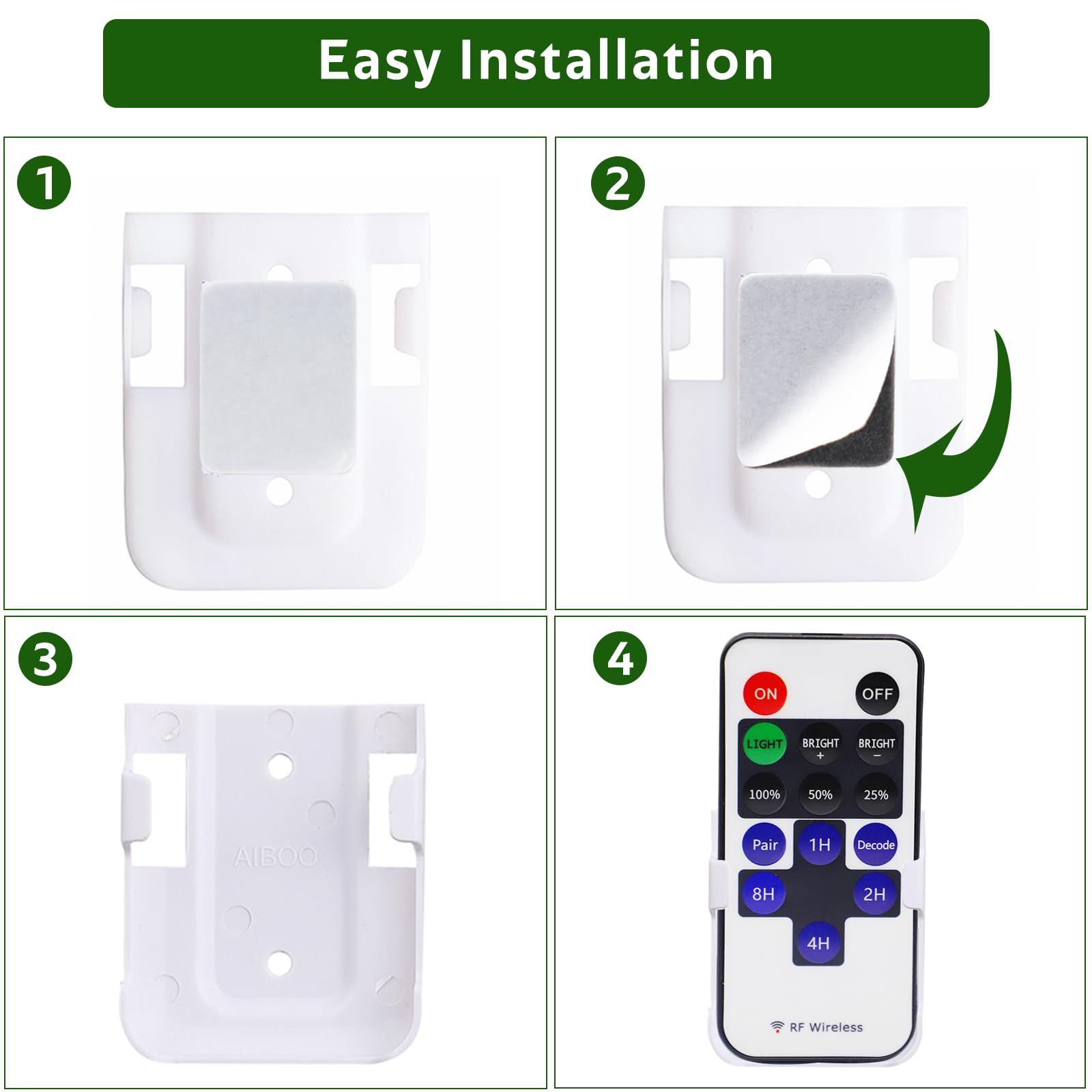 Updated Mini Remote Control for Single Color LED Strip Lights, RF Dimmer for 12V DC LED Ribbon, LED Neon V1171-CP-300000197