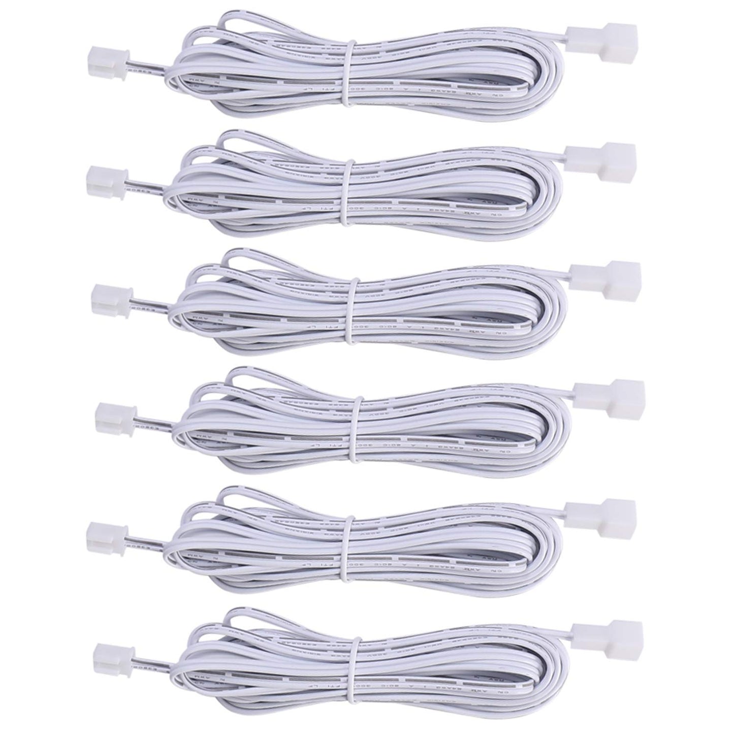 Extension Cables 9.84FT LED Under Cabinet Puck Lighting, 2-Pin Male and Female Cable Connector Extension V1171-CP-300000203-X6
