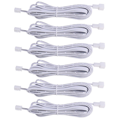 Extension Cables 9.84FT LED Under Cabinet Puck Lighting, 2-Pin Male and Female Cable Connector Extension V1171-CP-300000203-X6