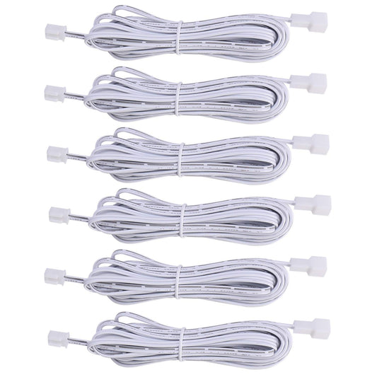 Extension Cables 9.84FT LED Under Cabinet Puck Lighting, 2-Pin Male and Female Cable Connector Extension V1171-CP-300000203-X6