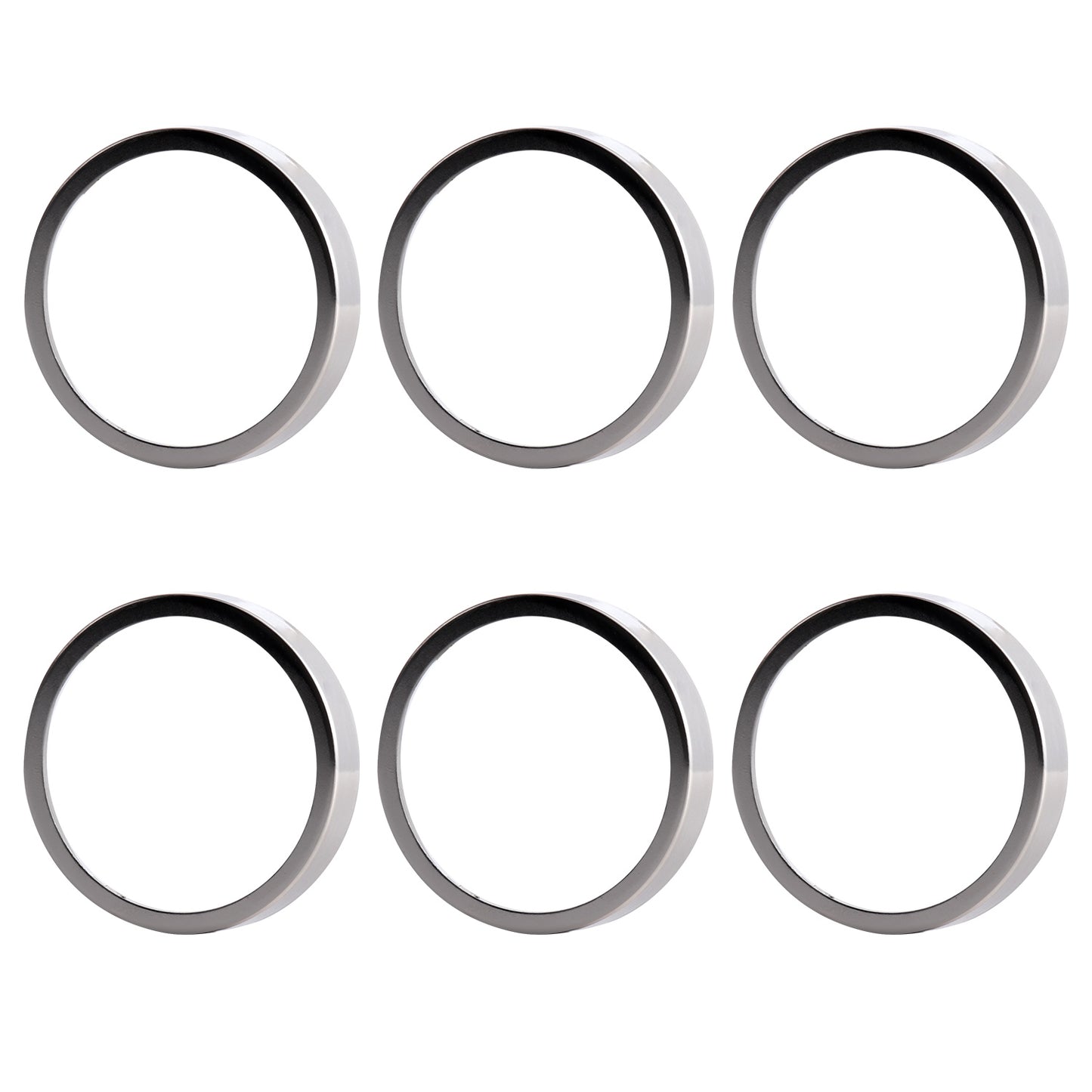6 Pack GU10/MR16 Bulb Decorative Trim Rings, Heat Insulation Anti-Scald Protective Rings for Track Lighting, V1171-CP-300000390X6