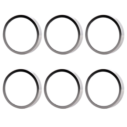 6 Pack GU10/MR16 Bulb Decorative Trim Rings, Heat Insulation Anti-Scald Protective Rings for Track Lighting, V1171-CP-300000390X6