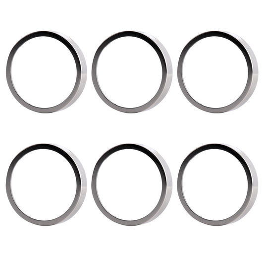 6 Pack GU10/MR16 Bulb Decorative Trim Rings, Heat Insulation Anti-Scald Protective Rings for Track Lighting, V1171-CP-300000390X6