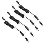 3.5X1.35 DC Connector for AIBOO Single White Kitchen Light Bar, 22AWG,Black Extension Cords,5ft.(3.5 X 1.35 V1171-CP-300000473