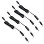 3.5X1.35 DC Connector for AIBOO Single White Kitchen Light Bar, 22AWG,Black Extension Cords,5ft.(3.5 X 1.35 V1171-CP-300000473