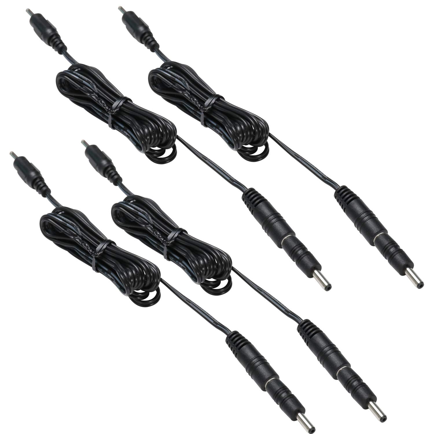 3.5X1.35 DC Connector for AIBOO Single White Kitchen Light Bar, 22AWG,Black Extension Cords,5ft.(3.5 X 1.35 V1171-CP-300000473