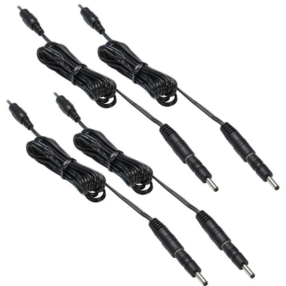3.5X1.35 DC Connector for AIBOO Single White Kitchen Light Bar, 22AWG,Black Extension Cords,5ft.(3.5 X 1.35 V1171-CP-300000473