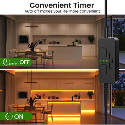 Single Color Slider Dimmer with Timer - PWM 1pc DC 5V/12V/24V LED Controller, 36W Max, Slide Brightness V1171-CP-BOM001472