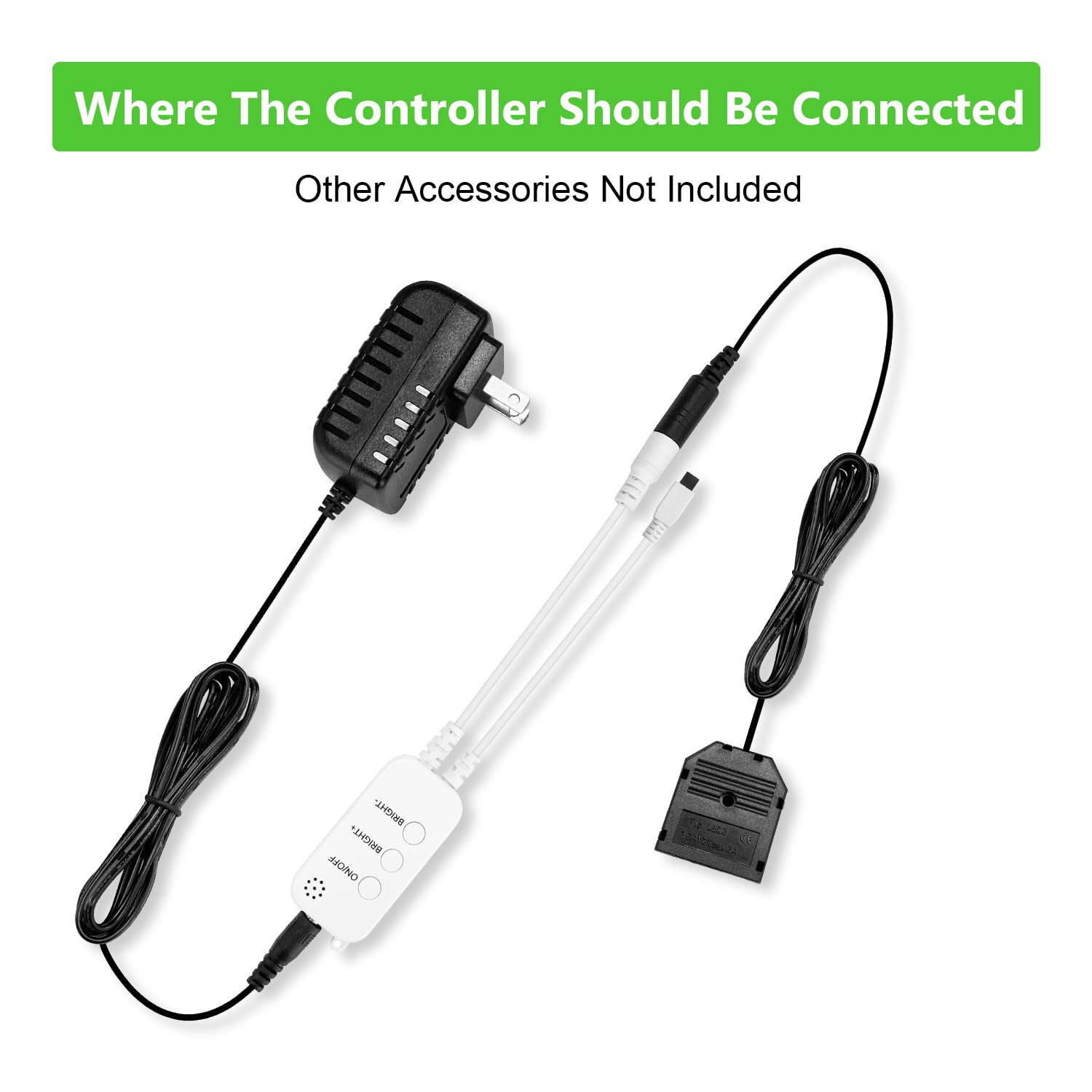 Smart WiFi Controller for Single Color Puck Lights, AIBOO Remote Control for LED Strip Lights, LED Neon Sign V1171-CP-HH-IR15-AI