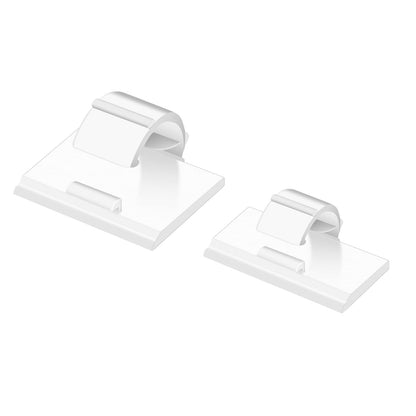 100PCS Cable Clips White, AIBOO Upgraded Wire Clips Adhesive with 50PCS Small Size & 50PCS Large Size Cable V1171-CP-WHITE100