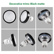 6 Pack GU10/MR16 Bulb Decorative Trim Rings, Heat Insulation Anti-Scald Protective Rings for Track Lighting, V1171-CP-XA-7O11-9O96
